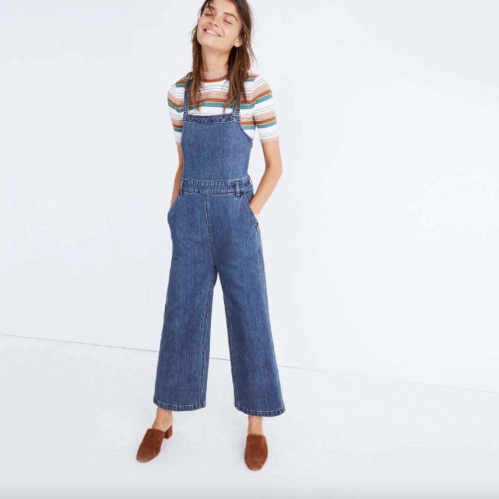 NWOT Madewell Denim Tie-Back jumpsuit in Bristol, size S